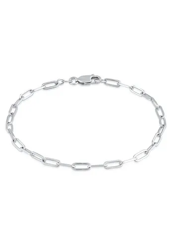 Elli Gliederarmband Glieder Oval Basic Chunky Chains Optik 925 Silber