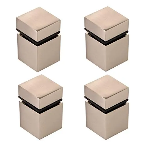 Stück SO-TECH® Bodenträger CUBE II Edelstahloptik Glasbodenträger Bodenträger 4