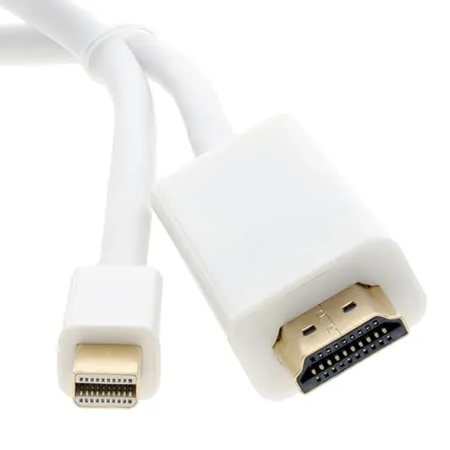 Produktbild kenable mini DisplayPort/Thunderbolt Zum HDMI Kabel Mac Zum TV Video+Audio 1 m [1 Meter/1m]