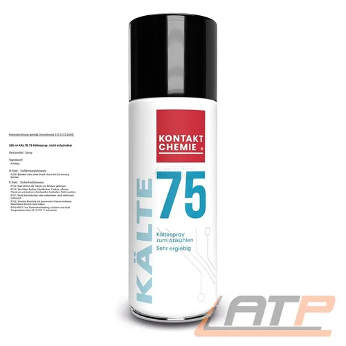 KOC 200ml KÄLTE 75 KÄLTESPRAY VEREISUNGSSPRAY ELEKTRONIK-FEHLERSUCHE