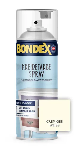 BONDEX Kreidefarbe-Spray für Innen 400 ml Creme Weiß - Vintage Effekt