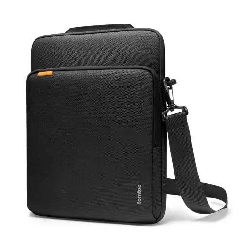 Produktbild tomtoc 360° Laptoptasche Hülle für 15 Zoll MacBook Air M5/A3448 (2026), M4/A3241, M3/M2, Premium Stoßfest Rundumschutz Laptop Schultertasche für 15'' Surface PC, Wasserabweisend Laptop Schultertasche