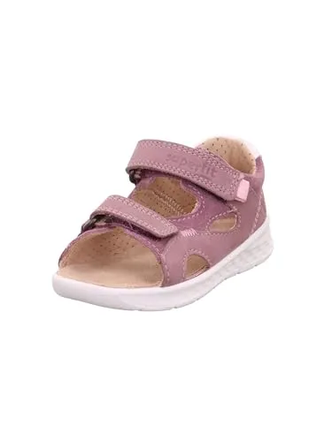 Superfit Lagoon Sandale, LILA/ROSA 8510, 25 EU - Wanderschuhe mit flexibler Laufsohle und hochwertigem Leder-Obermaterial, ideal für aktive Kinder dank praktischen Doppelklettverschluss und wechselbarer Einlegesohle.