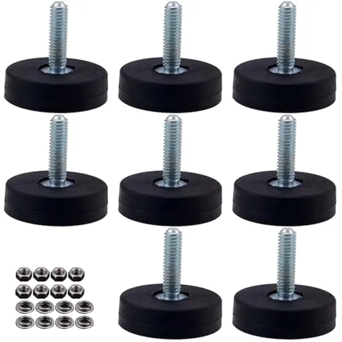 Neodym Magnete Gummiert Ø 22mm mit M4 Innengewinde, 0-5kg Haftkraft Magnetsysteme mit Gummimantelm, Gummi Runde Magnete mit Gewinde für Schrauben Öse oder Haken 8 x