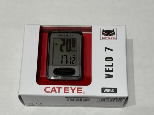 CatEye VELO 7 Fahrradcomputer – CC-VL520, 7 Funktionen, Auto Start/Stop