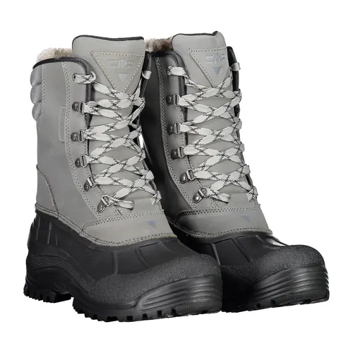 CMP Winterstiefel Kinos Snow WP - Wasserdichte Herrenstiefel in Graphitgrau Größe 44 - Wanderschuhe aus Nubuk mit warmem Wollpelz, ideal für Winterspaziergänge, dank wasserdichter Membran und neuer Fleece-Überzug Einlegesohle besonders warm und komfortabel.
