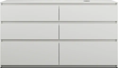 burgbad Lin20 Waschtischunterschrank inklusive Konsolenplatte, Beckenausschnitt rechts, 6 Auszüge, 1602x552x900mm, SGRB160RF5375