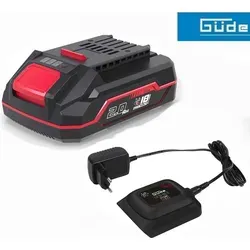GÜDE Starterset Ladegerät 18-05 + 18V E³ Akku 2.0 Ah