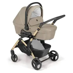 3in1 Kombi-Kinderwagen Fluido Easy – Beige, inkl. Babyschale - Der flexible 3in1 Kombi-Kinderwagen Fluido Easy bietet Komfort und Sicherheit ab der Geburt bis ca. 4 Jahre. Mit umsetzbarem Sitz, verstellbarer Rückenlehne und kompaktem Zusammenklappen ideal für jeden Ausflug.