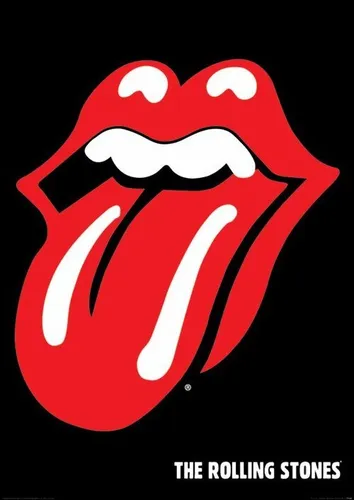 Poster ROLLING STONES - Red Tongue - black background 61x91,5cm NEU 13352