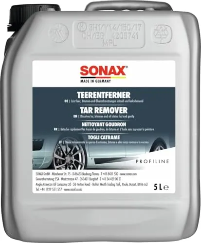 SONAX PROFILINE TeerEntferner (5 Liter) | Löst schonend und gründlich hartnäckige Verschmutzungen wie Teer- und Ölflecken von Lack und Chrom