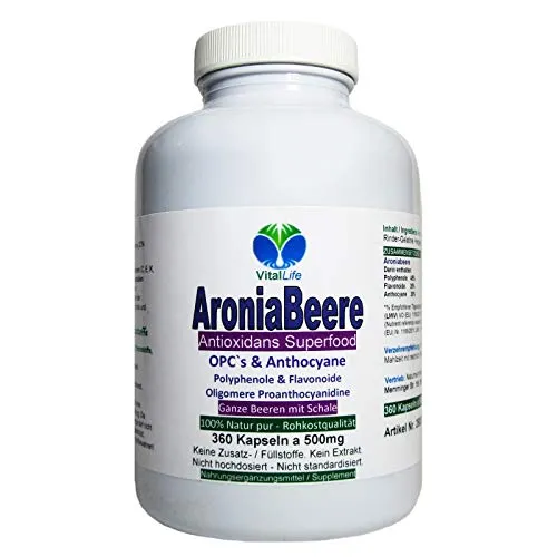 Aroniabeere OPC + Antioxidantien (Radikal Fänger) + Vitamine C+E+K