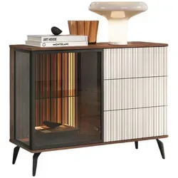 Compleo24 Kommode Nussbaum – Elegantes Design für Ihr Wohnzimmer