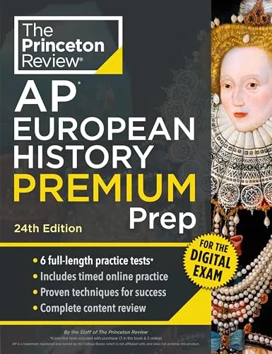 Produktbild Princeton Review AP European History Premium Prep, 24th Edition: 6 Practice Tests + Digital Practice Online + Content Review