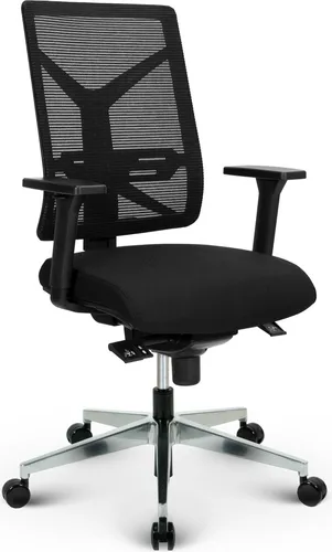 VERSEE V1801 Ergonomischer Schreibtischstuhl Schwarz – Komfortabler Drehstuhl für Büro und Homeoffice - Der V1801 Bürostuhl vereint ergonomischen Komfort mit strapazierfähigem Stoffbezug. Ideal für lange Arbeitstage, stufenlos verstellbar und belastbar bis 150 kg.