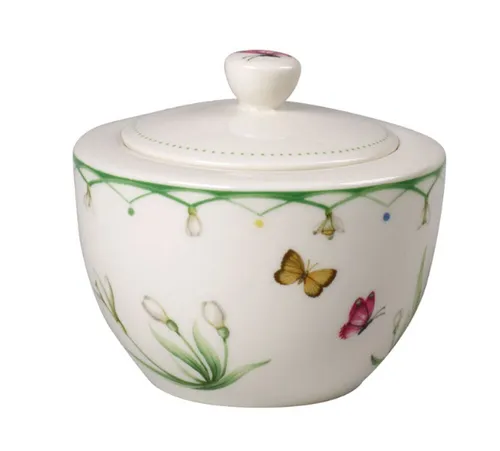 Villeroy & Boch Zuckerdose Colourful Spring - Zuckerdose mit fröhlichem Blumendesign, ideal für den täglichen Gebrauch und besondere Anlässe.