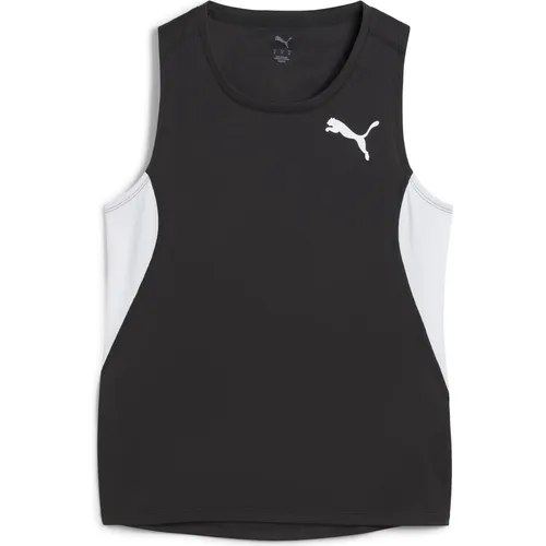 Puma W Cross The Line Singlet 3.0 - Sportliches Laufshirt für Damen - Maximale Bewegungsfreiheit und trockener Tragekomfort mit dem W Cross The Line Singlet 3.0 von Puma. Ideal für intensive Trainingseinheiten dank innovativer Feuchtigkeitsableitung.