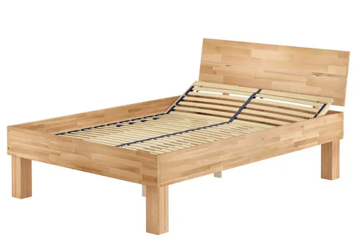ERST-HOLZ Hohes Seniorenbett 140 x 220 - Massives Buche Bett in Überlänge, extra hoch und stabil, ideal für Senioren mit einer Liegefläche von 140 x 220 cm. Genießen Sie erholsamen Schlaf und Komfort!