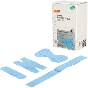 Wero Pflaster AquaFlex Detect Mix, 50 Strips, wasserdicht, detektierbar, elastisch, 5 Größen