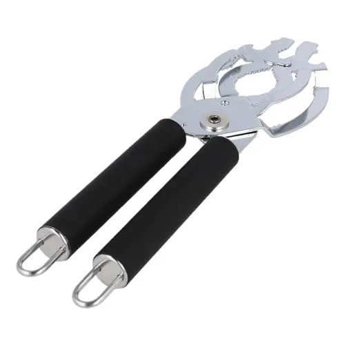 EUROHOME Dosenöffner manuell aus Edelstahl mit Kunststoffgriff