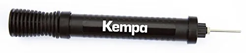 Kempa Kompakte Zwei-Wege-Ballpumpe für Handball, Fußball, Basketball etc., Luftpumpe mit Dual Action, Doppelhub-Pumpe, inkl. Ventil-Nadel, 200180001, Schwarz