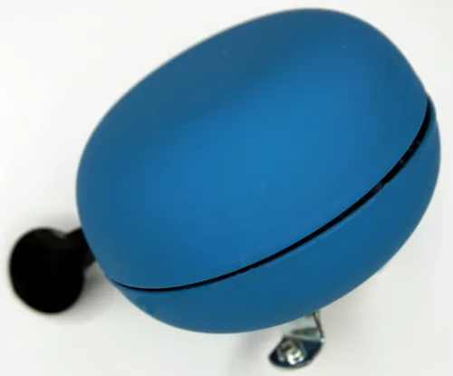Ding Dong Fahrradklingel blau matt Ø 80 mm XXL Fahrrad Glocke Klingel ()
