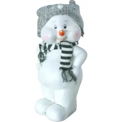 Glitzer Figur Schneemann stehend mit M ̧tze & Schal Imposant