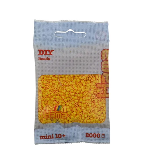Mini Bügelperlen - Gelb Hama 501-03 Ø 2,5 mm Perlen Steckperlen Beads 2000