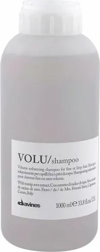 Davines Essential Haircare Volu Shampoo 1000 ml - Volumen gebendes Shampoo für feines Haar mit Hopfenextrakt, der die Kopfhaut stimuliert und das Haar voller sowie glänzender macht.
