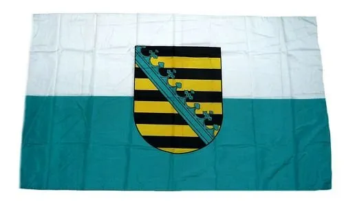 FahnenMax Fahne/Stockflagge Sachsen 30 x 45 cm Flagge