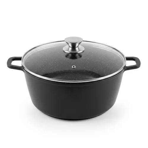 Kochtopf 12,3L Ø36 cm Aluguss Schmortopf Antihaftbeschichtung Induktion