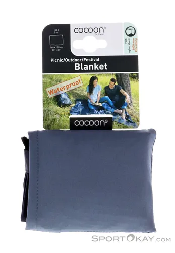 COCOON Picnic-, Outdoor- und Festival Blanket - wasserdichte Decke - Wasserdichte Picknickdecke 160x120 cm, superleicht und kompakt, ideal für feuchte Böden bei Picknicks, Festivals oder am Strand.
