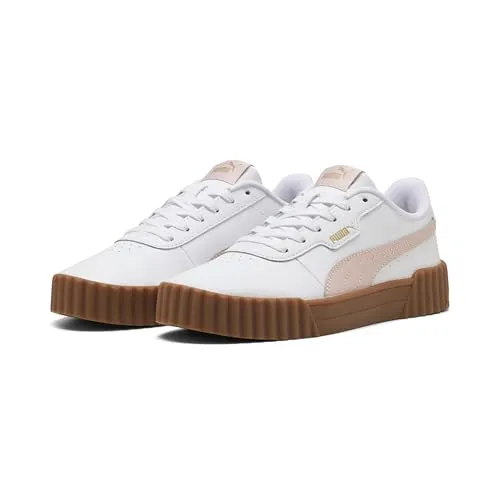 Puma Carina 3.0 White-Mauve Mist EU 37,5 - Sneaker im 80er Jahre Stil, kombiniert zeitlosen Komfort mit lässigem Streetstyle und bietet eine bequeme Passform dank Low-Cut-Schnitt.
