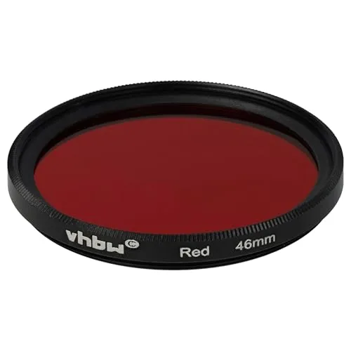 vhbw Universal Farbfilter rot für Kamera Objektive mit 46mm Filtergewinde - Rotfilter