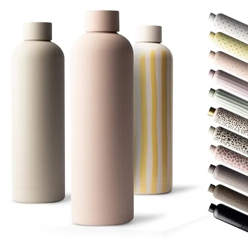 MAMEIDO Thermosflasche 750 ml – Auslaufsichere Edelstahl-Trinkflasche für kohlensäurehaltige Getränke - Elegante 750 ml Edelstahl-Trinkflasche, die Getränke bis zu 12 Stunden heiß und 24 Stunden kalt hält. Ideal für unterwegs, ob im Büro oder beim Sport – ein stilvoller Begleiter in jedem Moment.