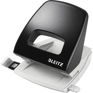 Leitz Locher 5005-00-95, NeXXt, schwarz, Bürolocher, Stanzleistung ca. 25 Blatt