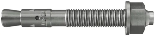 fischer Bolzenanker FBN II 20/30 A4 - 10 Stück - Bolzenanker für höchste Tragfähigkeiten, ideal für Vor- und Durchsteckmontage. Einfache Montage dank minimalem Anzugsschlupf und Einschlagzapfen zum Schutz des Gewindes.
