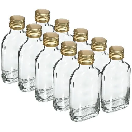 Multipack 10 Stck. Flaschen 100 ml leere Glasflaschen Likörflaschen Flasche