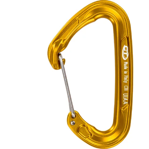 Climbing Technology Fly-Weight EVO Karabiner (Größe One Size, gelb)