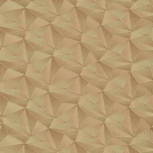 BRICOFLOR Goldene Tapete geometrisch | Moderne Vliestapete mit Dreieck Design in Gold | Vlies Mustertapete mit Metallic Effekt für Schlafzimmer und Esszimmer