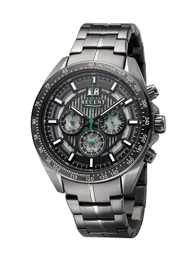 Herren Armbanduhr Chronograph Regent - Armbanduhren für Herren mit 100 m Wasserdichtigkeit, stilvollem Edelstahlarmband und präzisem Quarzwerk – ideal für Sport und Alltag.