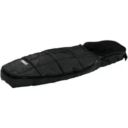 Thule Footmuff Sport black - Fahrradanhänger-Fußsack für kältere Tage, isoliert mit Fleecefutter und verstellbarer Kapuze, hält dein Kind warm und ist leicht zu reinigen.