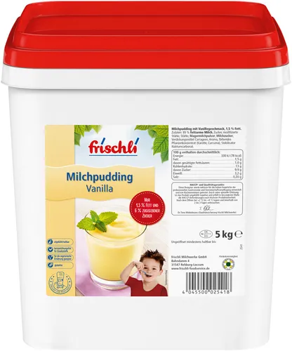 Frischli Milchpudding Vanilla aus feiner und fettarmer Milch 5000g