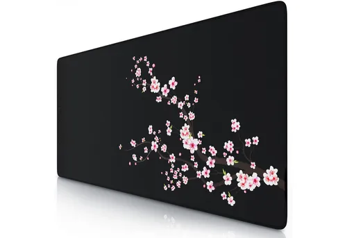 Titanwolf Gaming Mauspad XXL Speed Mousepad 900 x 400 x 3 mm, Schreibtischauflage, abwaschbar, rutschfeste Rückseite, Geschwindigkeit & Präzision, Sakura
