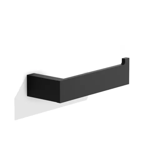 Decor Walther Contract TPH1 Toilettenpapierhalter schwarz - Eleganter Toilettenpapierhalter aus Metall, Maße: H 4 x B 15 x T 6 cm, inklusive Befestigungsset für einfache Montage.