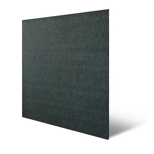 JANGAL Modular Wall rPET Filz Paneel, recyceltes PET Akustikpaneel (52x52 cm), Modulares Wandpaneel, zum Kleben oder Schrauben, Wandverkleidung, Wand Deko (Black)