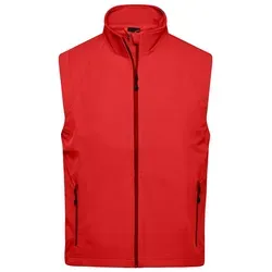 Herren Softshell Weste JN1022 - rot, Größe 3XL - Arbeits- & Schutzkleidung: Modische Softshellweste, wind- und wasserdicht mit atmungsaktivem Material, ideal für aktive Tage im Freien.
