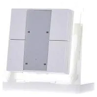 MDT MDTtechno. Taster 55 Plus 4-fach reinweiss/glänz - Zubehör Schalterprogramm mit elegantem Design, ideal für moderne Wohnräume und einfache Bedienung von Licht und Geräten.