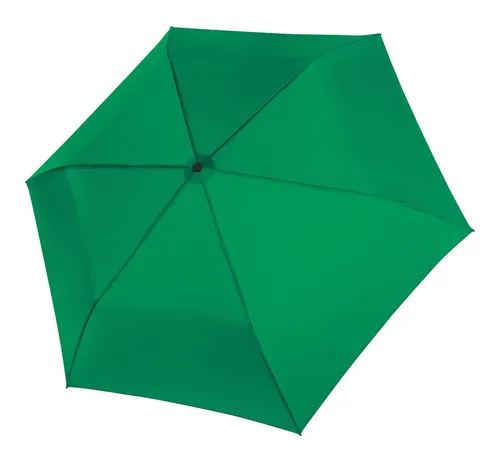 Doppler zero,99 - Extrem leichter Mini Damen Taschenschirm, bright green, ideal für schmale Reisegepäck und optimaler Regenschutz