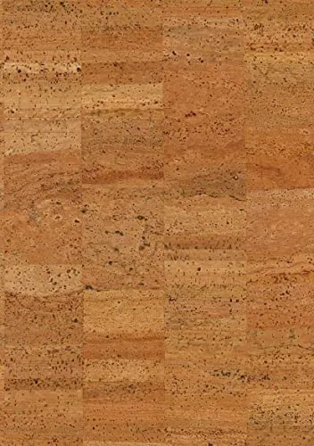 Rayher 63010000 Korkstoff, Natur, Zuschnitt gerollt, 45 x 30 cm, Stärke 0,5 mm, vegane Lederalternative, zum Basteln, Nähen, Kleben, Schneiden, Stanzen, Bemalen, Beschriften